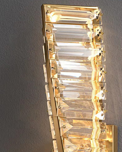 Crystal Light Luxury Spiral Design LED Wall Sconce Lamp