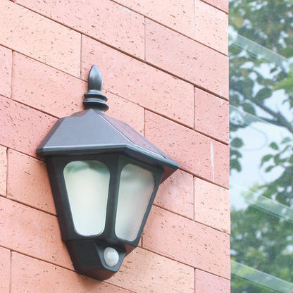 Solar Waterproof Decorative LED Outdoor Wall Sconce Lamp