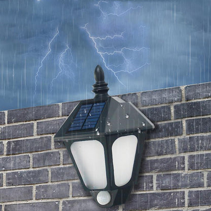 Solar Waterproof Decorative LED Outdoor Wall Sconce Lamp
