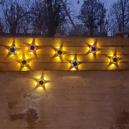 Solar Plum Outdoor Waterproof Decorative Wall Sconce Lamp