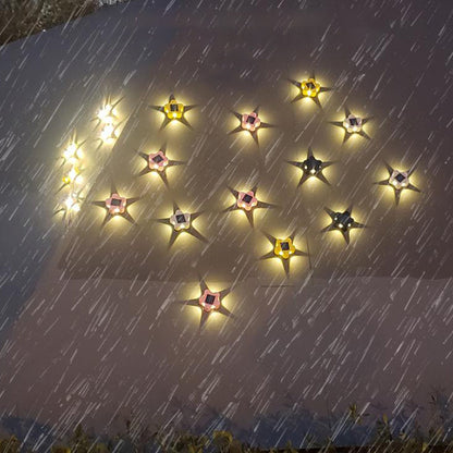 Solar Plum Outdoor Waterproof Decorative Wall Sconce Lamp