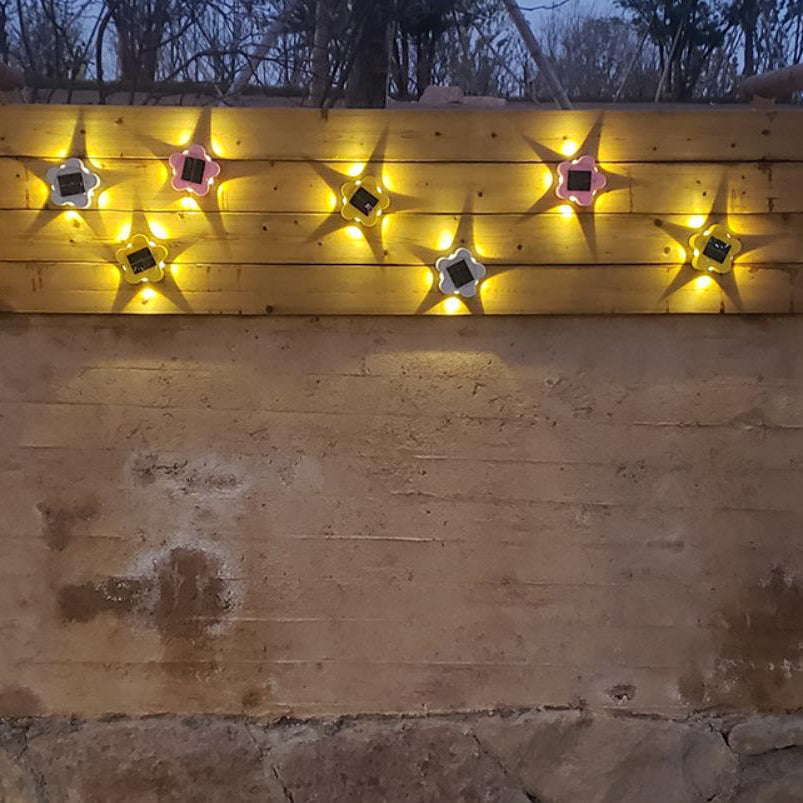 Solar Plum Outdoor Waterproof Decorative Wall Sconce Lamp