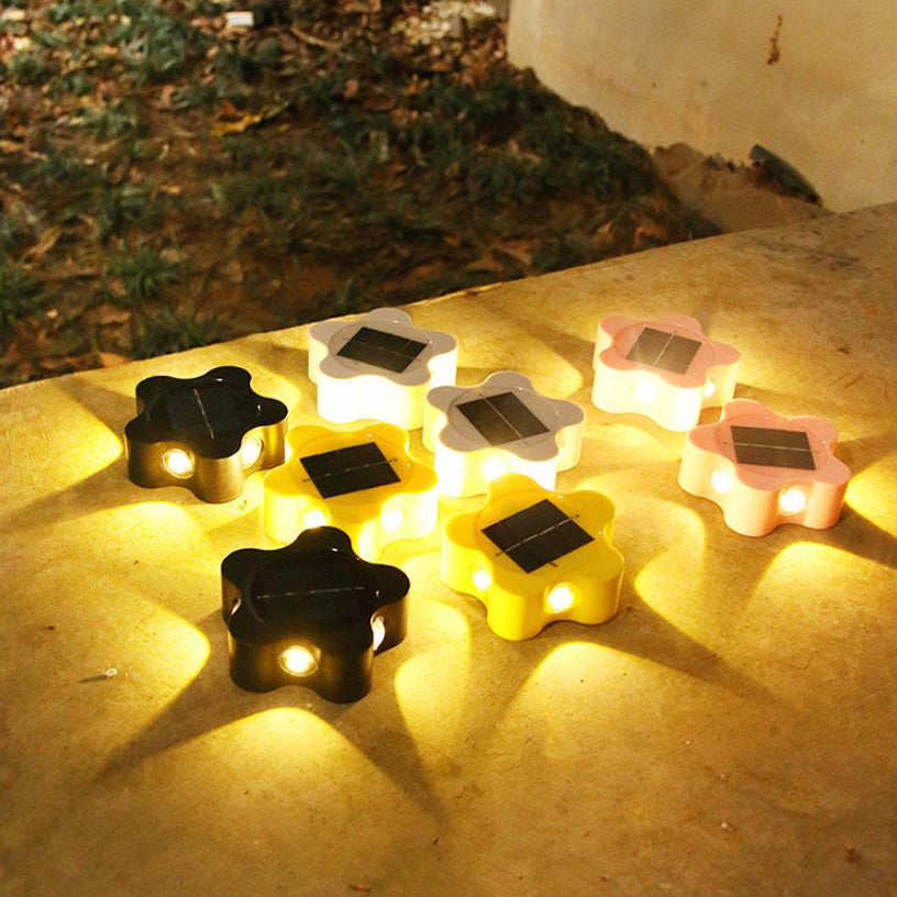 Solar Plum Outdoor Waterproof Decorative Wall Sconce Lamp