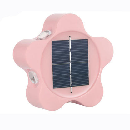 Solar Plum Outdoor Waterproof Decorative Wall Sconce Lamp