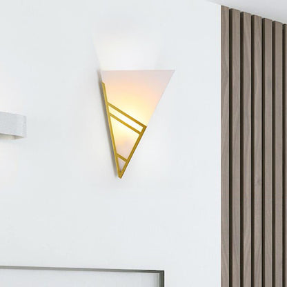 Nordic Iron Triangles Geometry 1-Light Wall Sconce Lamp