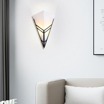 Nordic Iron Triangles Geometry 1-Light Wall Sconce Lamp