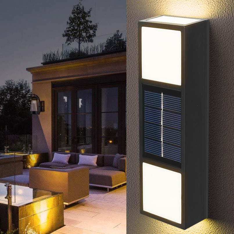 Solar LED Waterproof Patio Fence Wall Sconce Lamp