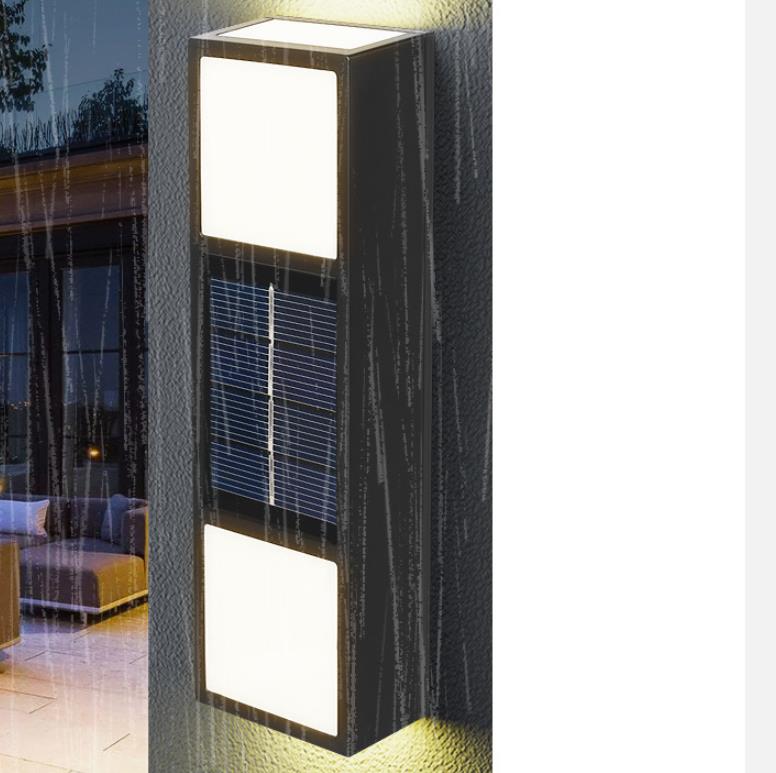Solar LED Waterproof Patio Fence Wall Sconce Lamp