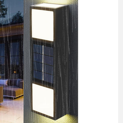 Solar LED Waterproof Patio Fence Wall Sconce Lamp
