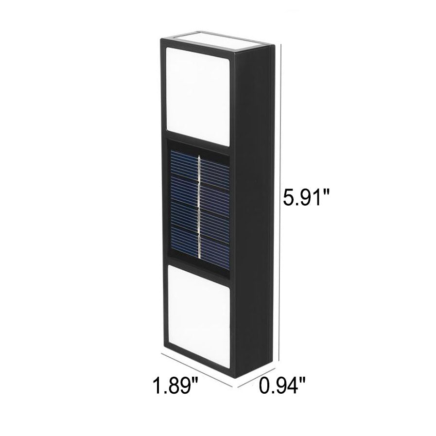 Solar LED Waterproof Patio Fence Wall Sconce Lamp