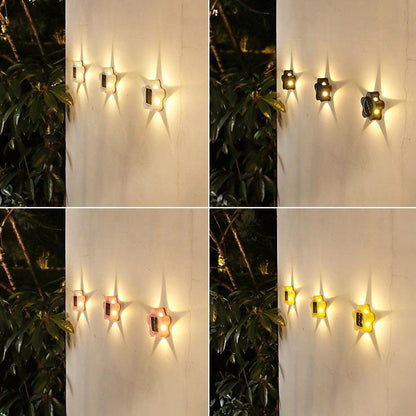 Solar Garden Waterproof LED Outdoor Light Wall Sconce Lamp