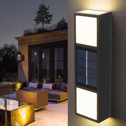 Solar Outdoor Waterproof Fence LED Wall Sconce Lamp