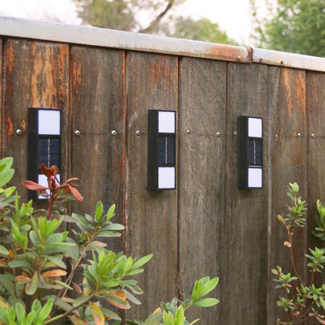 Solar Outdoor Waterproof Fence LED Wall Sconce Lamp