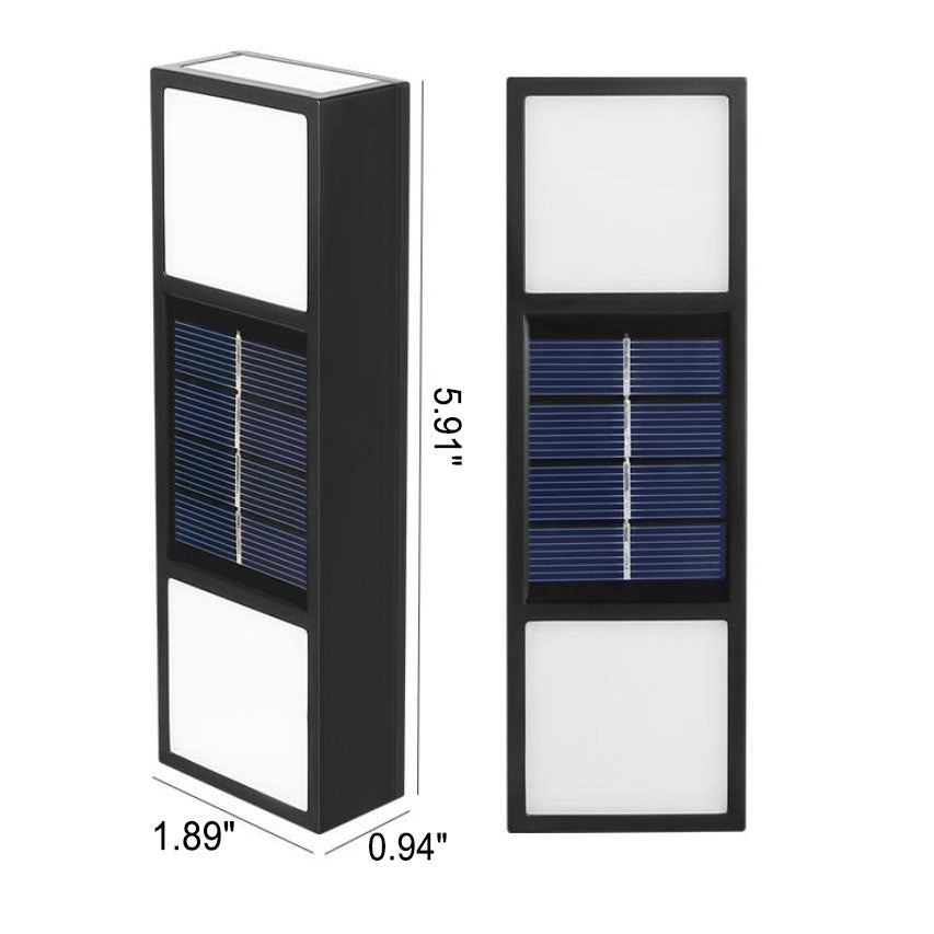 Solar Outdoor Waterproof Fence LED Wall Sconce Lamp