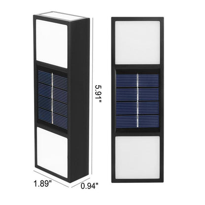 Solar Outdoor Waterproof Fence LED Wall Sconce Lamp