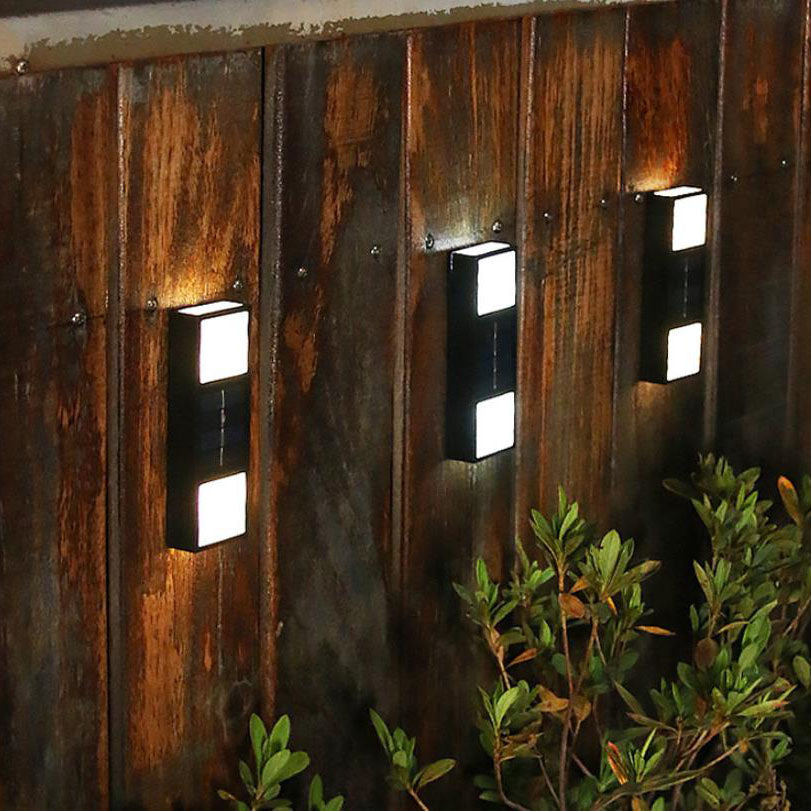 Solar Outdoor Waterproof Fence LED Wall Sconce Lamp