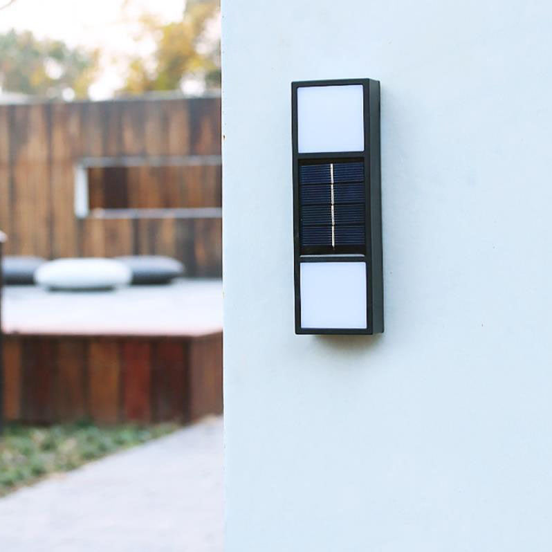 Solar Outdoor Waterproof Fence LED Wall Sconce Lamp