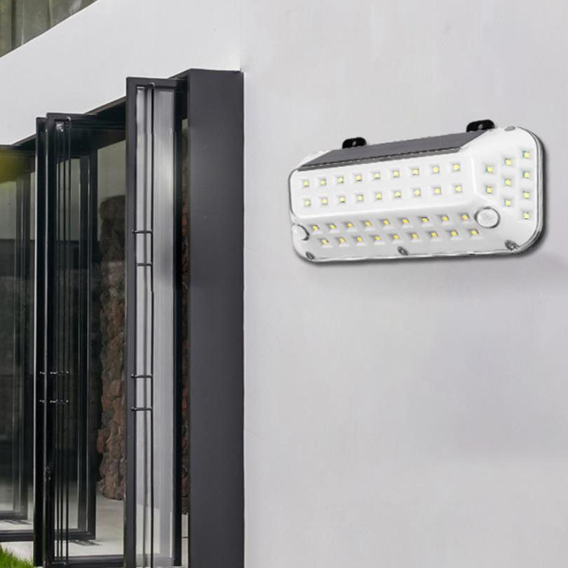 Solar Emitting Body Sensor LED Outdoor Wall Sconce Lamp