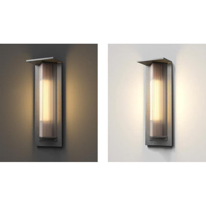 Aluminum Glass Outdoor Waterproof Wall Sconce Lamp
