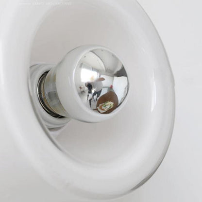 Light Cylindrical Iron Glass 1-Light Wall Sconce Lamp