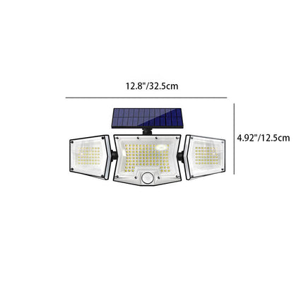 Solar Modern Simple ABS Square Outdoor LED Wall Sconce Lamp