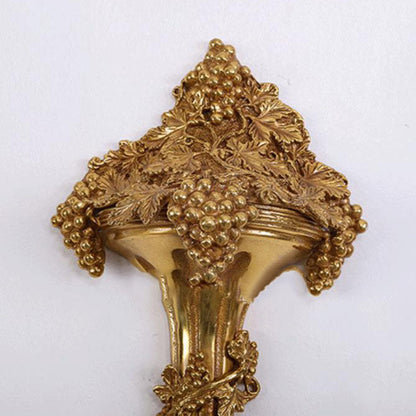 European Copper Candle Holder 2-Light Wall Sconce Lamp