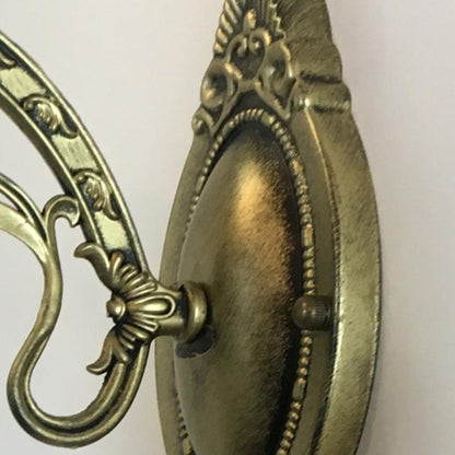 Tiffany House Iron Stained Glass 1-Light Wall Sconce Lamp