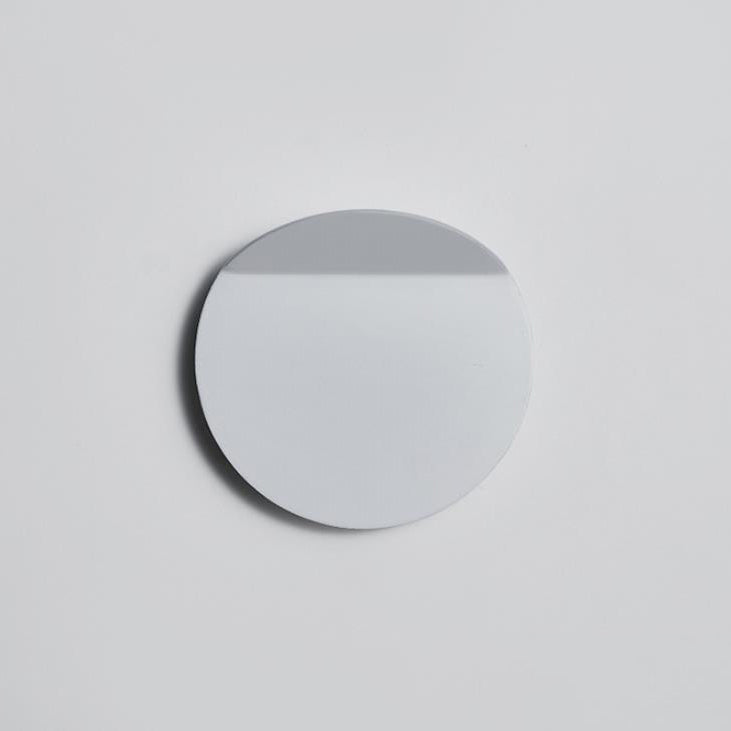 Danish Brushed Aluminum Folded Disc LED Wall Sconce Lamp