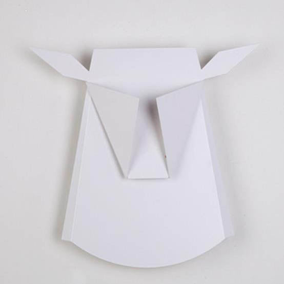 Creative Iron Bull Head Shape LED Wall Sconce Lamp