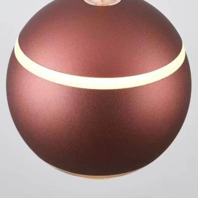 Minimalist Round Ball Aluminum Glass LED Wall Sconce Lamp