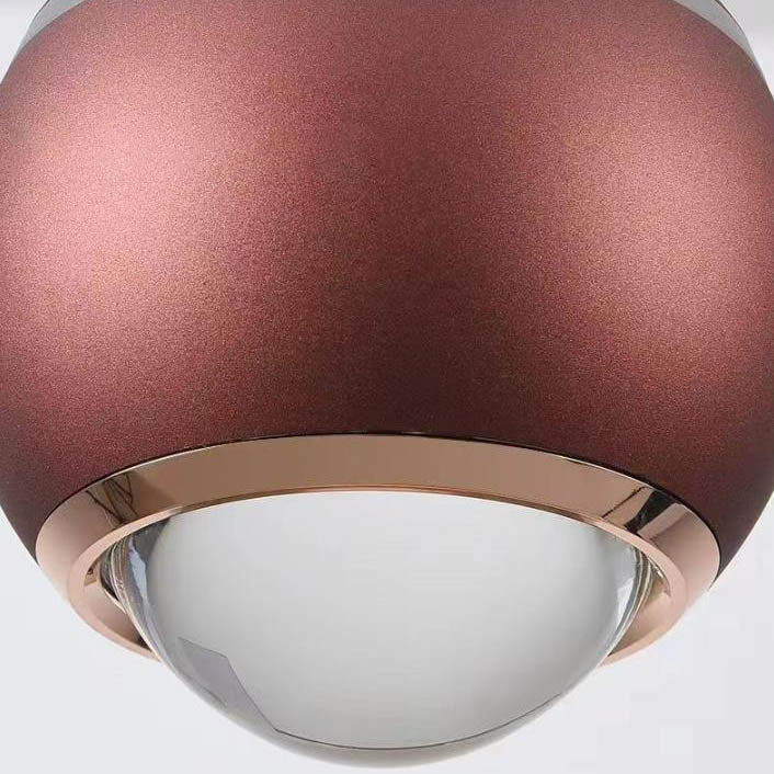 Minimalist Round Ball Aluminum Glass LED Wall Sconce Lamp