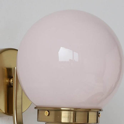 Modern Simplicity Glass Ball 1-Light Wall Sconce Lamp