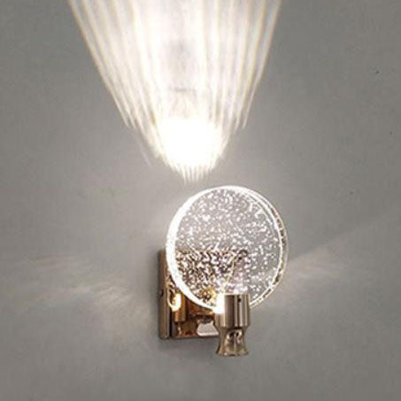 Nordic Hardware Crystal Round LED Wall Sconce Lamp