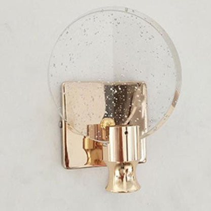 Nordic Hardware Crystal Round LED Wall Sconce Lamp