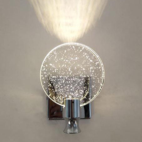 Nordic Hardware Crystal Round LED Wall Sconce Lamp