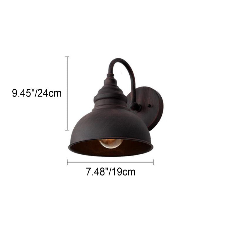 Aluminum Alloy Semicircle 1-Light Wall Sconce Lamp