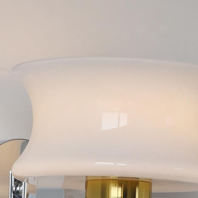 Scandinavian Iron Drum Wave Arm 1-Light Wall Sconce Lamp