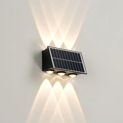 Industrial Solar Waterproof ABS Column LED Wall Sconce Lamp