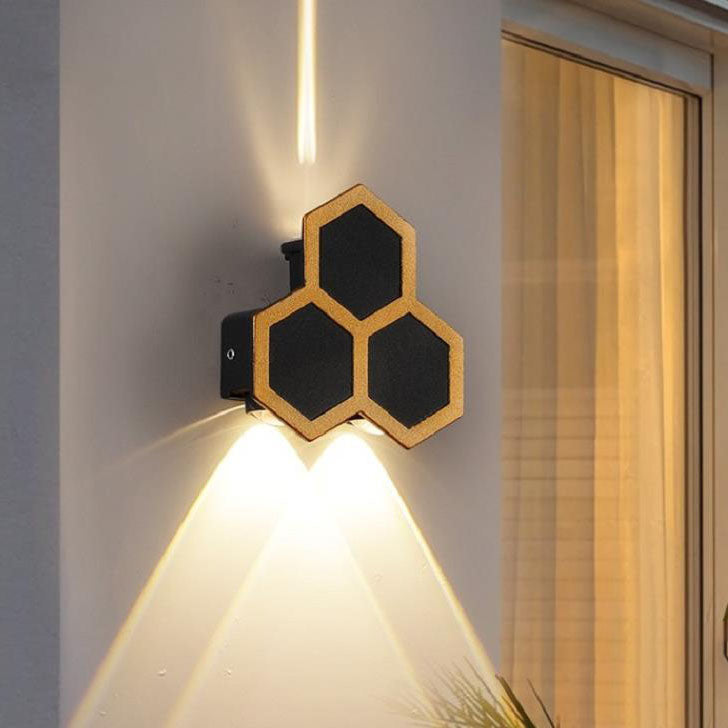 Waterproof Honeycomb Shape PC Lens LED Wall Sconce Lamp