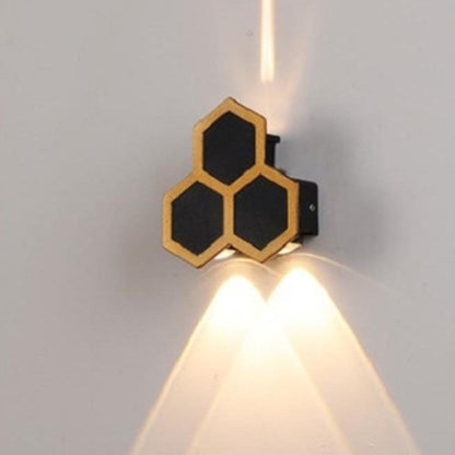 Waterproof Honeycomb Shape PC Lens LED Wall Sconce Lamp