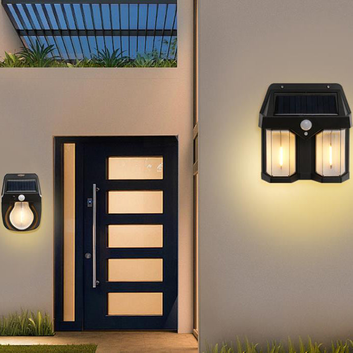 Solar Waterproof Human Sensor LED Wall Sconce Lamp