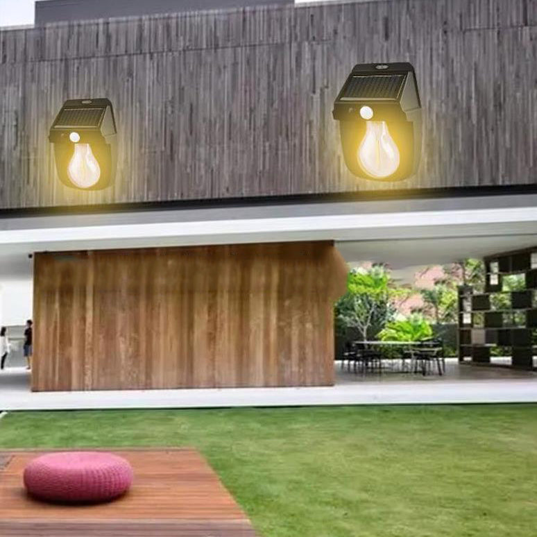 Solar Waterproof Human Sensor LED Wall Sconce Lamp