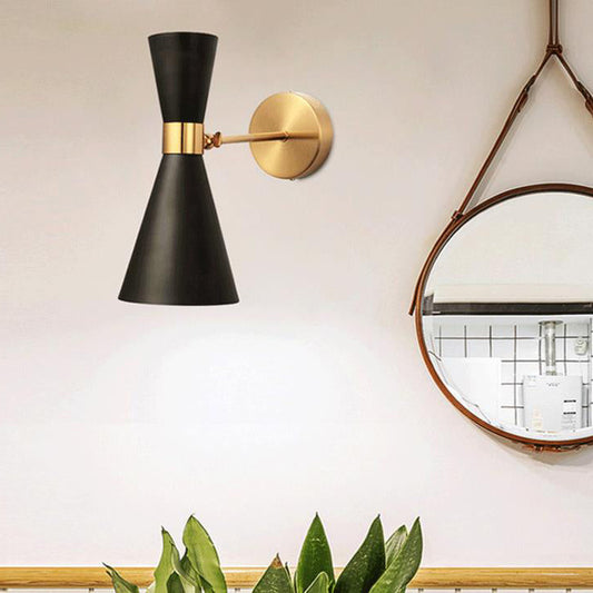 Iron Double-Ended Horn Shape 1-Light Wall Sconce Lamp