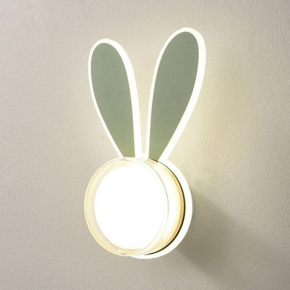 Creative Rabbit Round Acrylic LED Wall Sconce Lamp