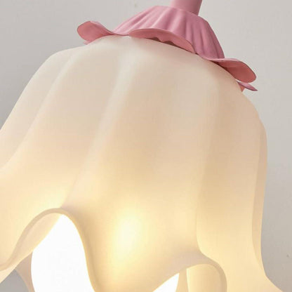 Acrylic Bell Orchid Flower Shade 1-Light Wall Sconce Lamp