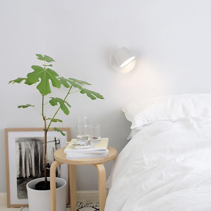 Dome Rotatable Aluminum LED Reading Wall Sconce Lamp