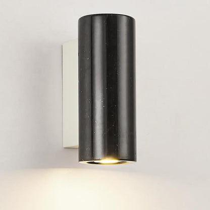 Waterproof Cylinder Marble 1-Light Wall Sconce Lamp