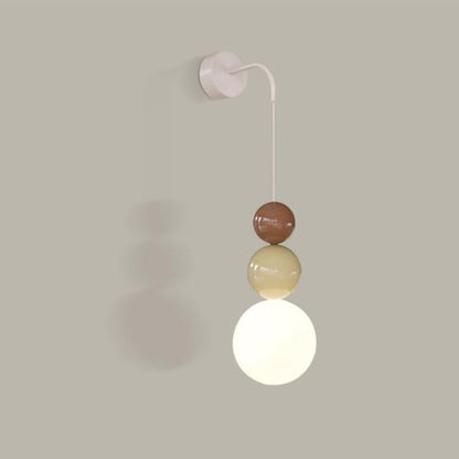 Minimalist Multi Orb Iron Plastic 1-Light Wall Sconce Lamp