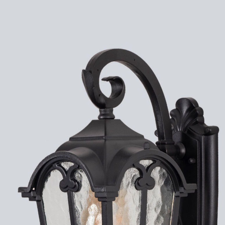 Quadrilateral Shape Aluminum Glass 1-Light Wall Sconce Lamp