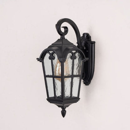 Quadrilateral Shape Aluminum Glass 1-Light Wall Sconce Lamp